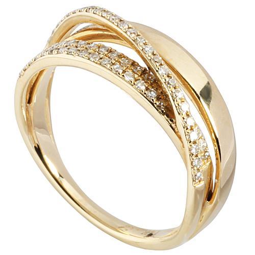0.32 ct. t.w.  Diamond Ring in Solid 14K Yellow Gold - Hanalei Jeweler