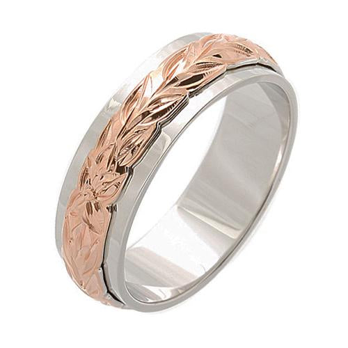 hawaiian heirloom ring silver scroll ring