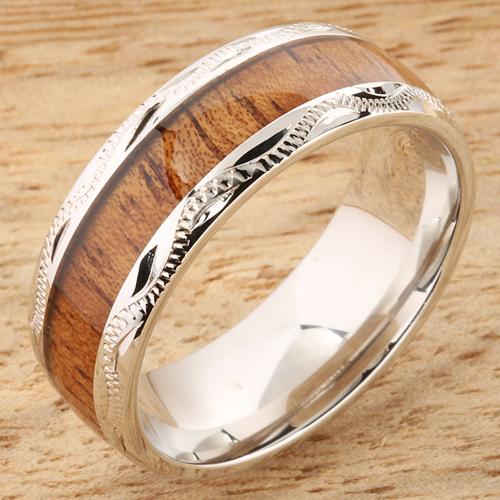 Hawaii jewelry】ハワイコアウッド・リング【11号】